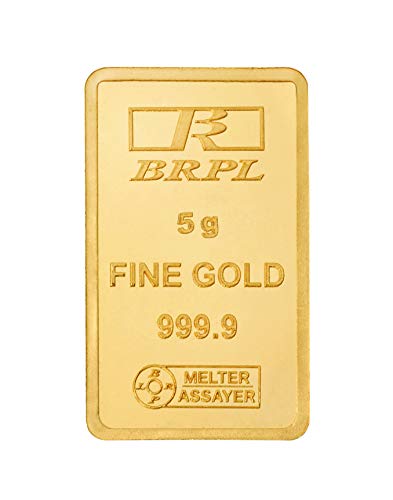 Bangalore Refinery 24k (999.9) 5 gm Yellow Gold Bar
